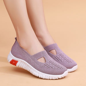 Breathable Mesh Fly Woven Non-slip Women's Shoes