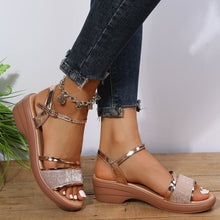 Cargar imagen en el visor de la galería, Women&#39;s summer new wedge fish mouth sandals
