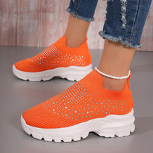 Load image into Gallery viewer, Women&#39;s Flyknit Mesh Rhinestone Casual Shoes

