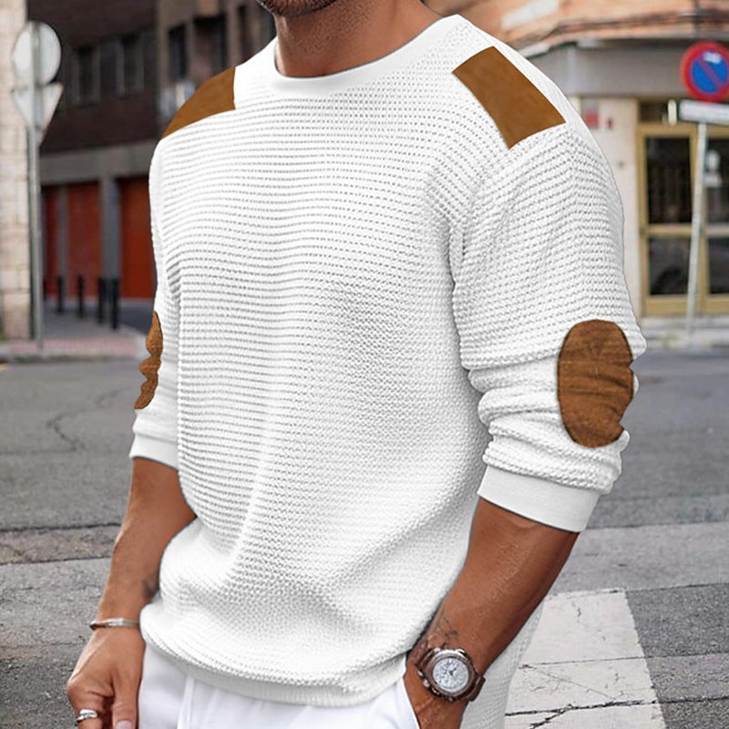 Men's Sweater Knitting Knitwear Sweatshirt Crew - Neck Easy Care