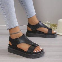 Cargar imagen en el visor de la galería, Ladies Velcro Open Toe Casual Beach Sandals
