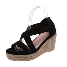 Cargar imagen en el visor de la galería, Women&#39;s Round Toe Wedge Strap Sandals
