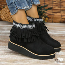 Cargar imagen en el visor de la galería, Womens Booties Casual Ankle Boots Work Women Side Zipper Faux Suede Winter Shoes
