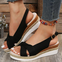 Cargar imagen en el visor de la galería, Summer Fashion Buckle Platform Beach Sandals
