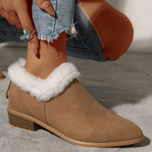 Cargar imagen en el visor de la galería, Winter Fashion Thick Heel Short Boots For Women With Plush Lining And Casual Rear Zipper Short Boots
