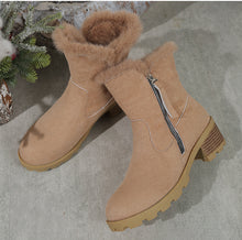 Cargar imagen en el visor de la galería, Women&#39;s Thick Heel Warm and Comfortable Martin Boots
