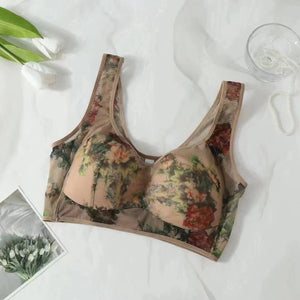 Women Ink Printing Sexy Vest Brassiere