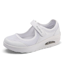 Load image into Gallery viewer, Women&#39;s Thick Sole Mesh Velcro Shoes
