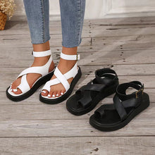 Cargar imagen en el visor de la galería, Slip-on Thick Sole Casual Wearing Ring Buckle Strap Women&#39;s Shoes
