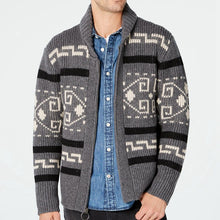 Cargar imagen en el visor de la galería, Sweater Big Cardigan Zip Up Knit
