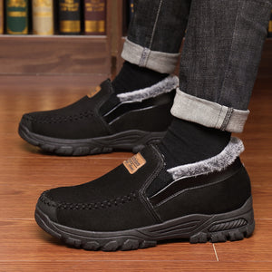 Middle-aged and elderly men's warm velvet thickened cotton shoes