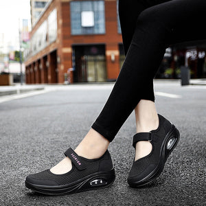 Women's Thick Sole Mesh Velcro Shoes