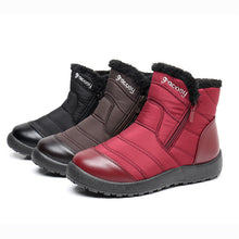 Cargar imagen en el visor de la galería, Women&#39;s Side Zipper Waterproof and Warm Cotton Boots
