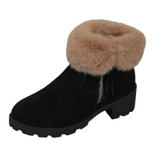 Cargar imagen en el visor de la galería, Women&#39;s Thick Heel Warm and Comfortable Martin Boots
