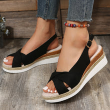 Cargar imagen en el visor de la galería, Summer Fashion Buckle Platform Beach Sandals
