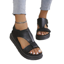 Cargar imagen en el visor de la galería, Ladies Velcro Open Toe Casual Beach Sandals
