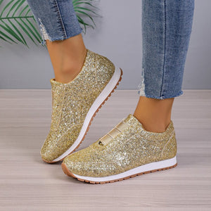 Women'S Glitter Design Fashionable Running Shoes