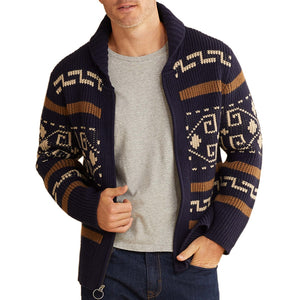 Sweater Big Cardigan Zip Up Knit