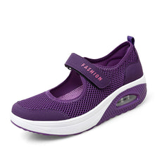 Cargar imagen en el visor de la galería, Women&#39;s Thick Sole Mesh Velcro Shoes
