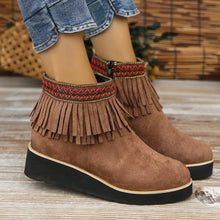 Cargar imagen en el visor de la galería, Womens Booties Casual Ankle Boots Work Women Side Zipper Faux Suede Winter Shoes
