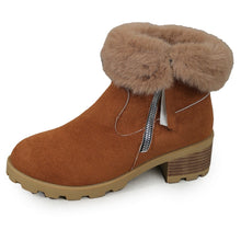 Cargar imagen en el visor de la galería, Women&#39;s Thick Heel Warm and Comfortable Martin Boots
