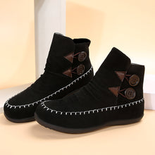 Cargar imagen en el visor de la galería, Stitched flat high-top short boots
