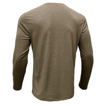 Cargar imagen en el visor de la galería, Mens Casual Round Neck Buttons Shirt Tops Soild Color Long Sleeves Slim Fit Tee
