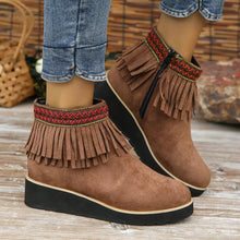 Cargar imagen en el visor de la galería, Womens Booties Casual Ankle Boots Work Women Side Zipper Faux Suede Winter Shoes
