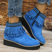 Cargar imagen en el visor de la galería, Womens Booties Casual Ankle Boots Work Women Side Zipper Faux Suede Winter Shoes
