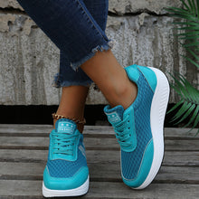 Cargar imagen en el visor de la galería, Autumn women&#39;s mesh thick-soled sports shoes
