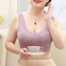 Cargar imagen en el visor de la galería, Soft Cup Seamless Push Up Lingerie Middle-Aged Women Underwear
