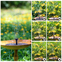 Load image into Gallery viewer, Grishay 3W Solar Bird Bath Fountain Pump 6.3&quot;
