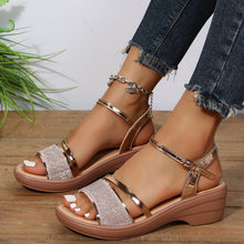 Cargar imagen en el visor de la galería, Women&#39;s summer new wedge fish mouth sandals
