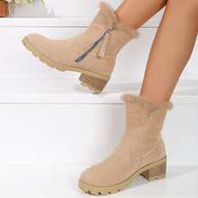 Cargar imagen en el visor de la galería, Women&#39;s Thick Heel Warm and Comfortable Martin Boots
