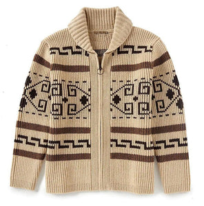 Sweater Big Cardigan Zip Up Knit