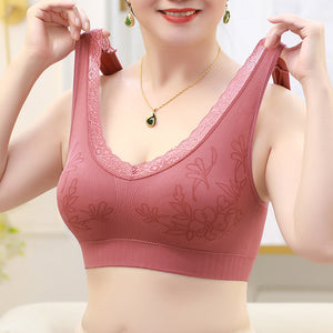 Soft Cup Seamless Push Up Lingerie Middle-Aged Women Underwear