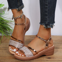 Cargar imagen en el visor de la galería, Women&#39;s summer new wedge fish mouth sandals
