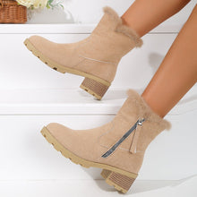 Cargar imagen en el visor de la galería, Women&#39;s Thick Heel Warm and Comfortable Martin Boots
