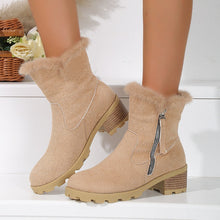 Cargar imagen en el visor de la galería, Women&#39;s Thick Heel Warm and Comfortable Martin Boots
