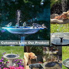 Load image into Gallery viewer, Grishay 3W Solar Bird Bath Fountain Pump 6.3&quot;
