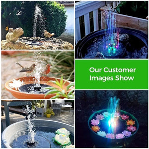 Grishay 3W Solar Bird Bath Fountain Pump 6.3"