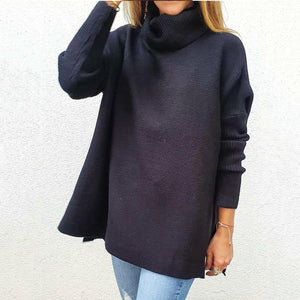 Soft Cotton Stand Collar Large Size Long Sleeve Tops Ladies Jumper Loose Tunic Casual T-Shirts