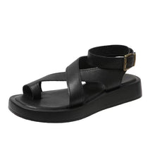 Cargar imagen en el visor de la galería, Slip-on Thick Sole Casual Wearing Ring Buckle Strap Women&#39;s Shoes
