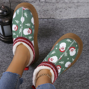 Thick-soled fluffy cotton all-match warm snow boots