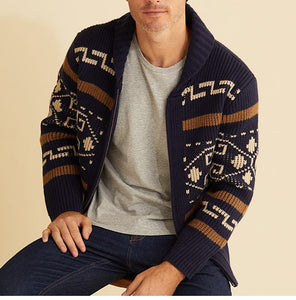 Sweater Big Cardigan Zip Up Knit