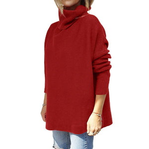 Soft Cotton Stand Collar Large Size Long Sleeve Tops Ladies Jumper Loose Tunic Casual T-Shirts