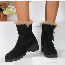 Cargar imagen en el visor de la galería, Women&#39;s Thick Heel Warm and Comfortable Martin Boots
