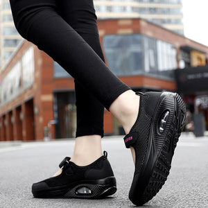 Women's Thick Sole Mesh Velcro Shoes