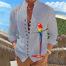 Cargar imagen en el visor de la galería, 2024 Camisa de manga larga con cuello estampado - España
