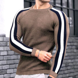 Mens Knit Sweater Sweater Sweatshirt Knit Slim-Fit Luxury Line